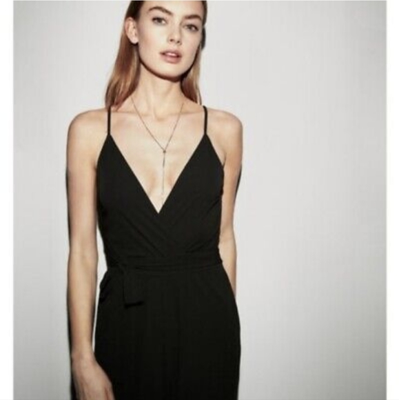 Express wide leg black jumpsuit - Picture 1 of 5